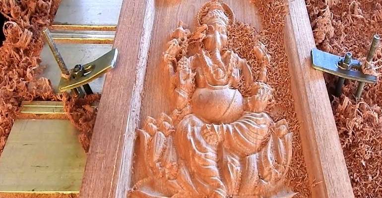 Solid Wood Carving Work