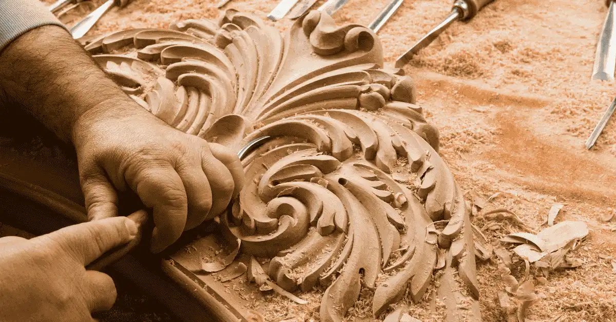 Luxury Solid Wood Carving Work Design